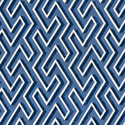 Scalamandre MAZE VELVET COBALT