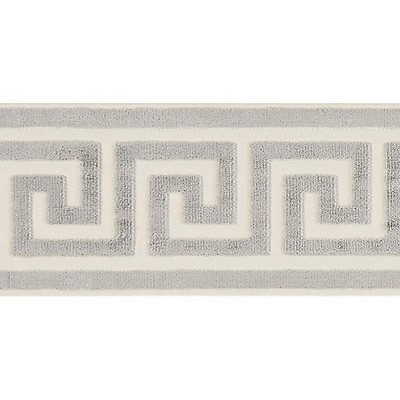 Scalamandre Trim GREEK KEY VELVET TAPE SMOKE