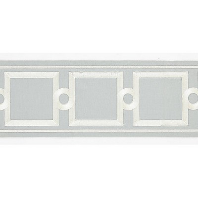 Scalamandre Trim SQUARE LINK EMBROIDERED TAPE RAIN