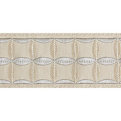 Scalamandre Trim FIORI EMBROIDERED TAPE FLAX