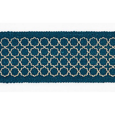 Scalamandre Trim SEVILLE EMBROIDERED TAPE PEACOCK