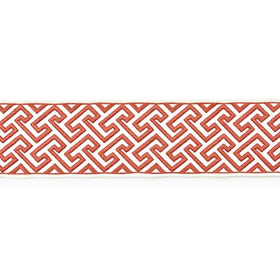 Scalamandre Trim LABYRINTH EMBROIDERED TAPE CORAL