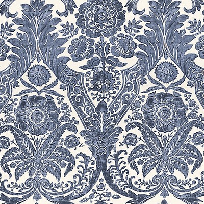 Scalamandre Wallcoverings LUCIANA DAMASK PRINT DENIM