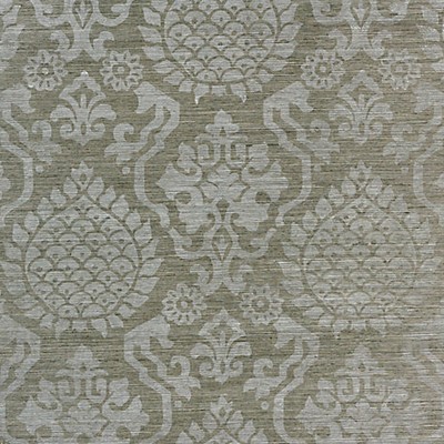 Scalamandre Wallcoverings SURAT SISAL SILVER ON PEWTER