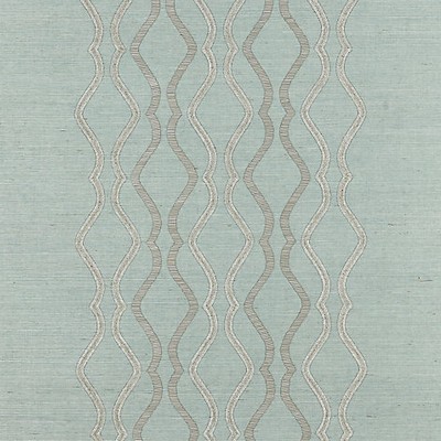 Scalamandre Wallcoverings VALENTINA EMBELLISHED SISAL SEAGLASS