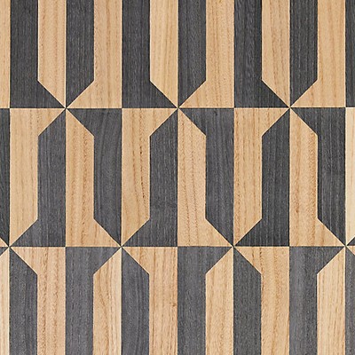 Scalamandre Wallcoverings MEZZO - WOOD NATURAL & SLATE