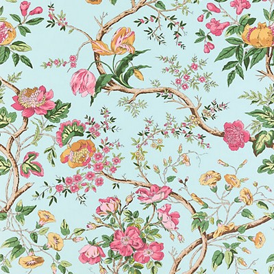 Scalamandre Wallcoverings PERSEPHONE WALLCOVERING SPRING SKY