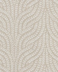 Scalamandre Willow Vine Embroidery Flax Fabric