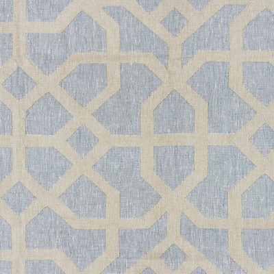 Scalamandre LINEN LATTICE BLUESTONE & FOG