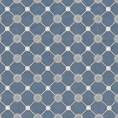 Scalamandre GUSTAVIAN DIAMOND COPENHAGEN BLUE