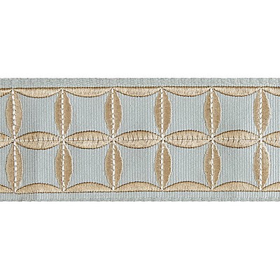 Scalamandre Trim FIORI EMBROIDERED TAPE AQUAMARINE