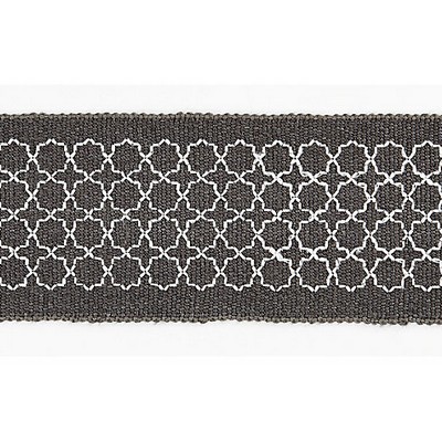 Scalamandre Trim SEVILLE EMBROIDERED TAPE CHARCOAL