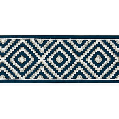 Scalamandre Trim MEDINA EMBROIDERED TAPE INDIGO