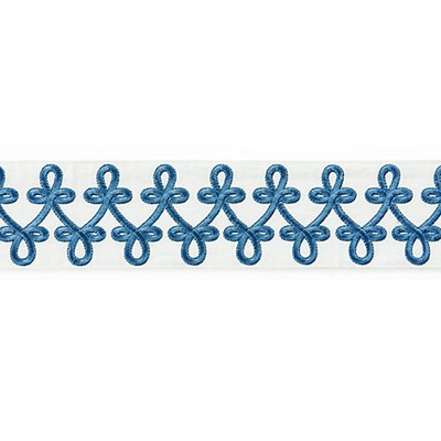 Scalamandre Trim EMPRESS EMBROIDERED TAPE PORCELAIN