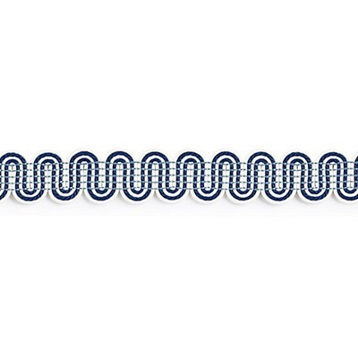 Scalamandre Trim SERPENTINE BRAID INDIGO