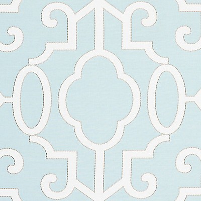Scalamandre Wallcoverings MING FRETWORK AQUAMARINE