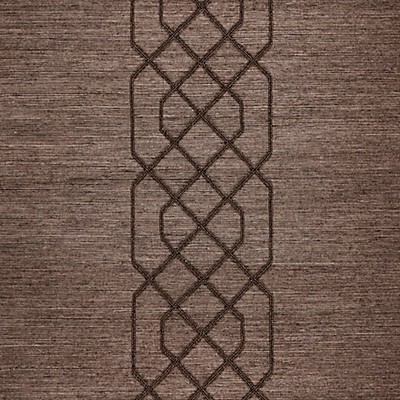 Scalamandre Wallcoverings ADELAIDE BEADED SISAL CHOCOLATE
