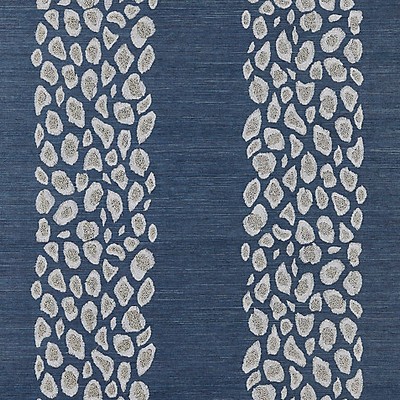 Scalamandre Wallcoverings CATWALK EMBELLISHED GRASSCLOTH MIDNIGHT