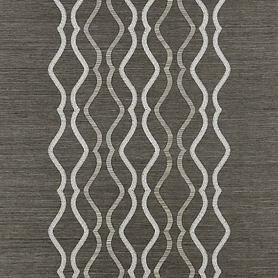Scalamandre Wallcoverings VALENTINA EMBELLISHED SISAL STERLING