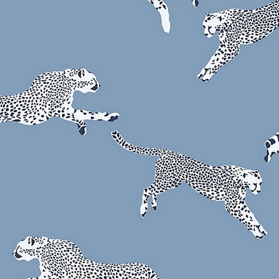 Scalamandre Wallcoverings LEAPING CHEETAH CLOUD NINE