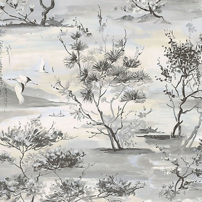 Scalamandre Wallcoverings SAGIMAI CHARCOAL