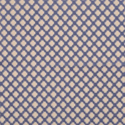Scalamandre POMFRET BLUE ON BEIGE