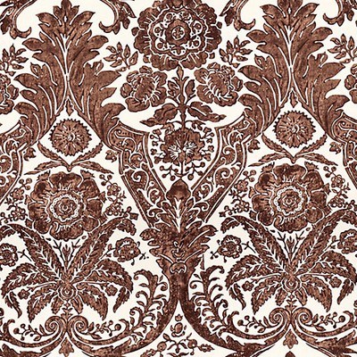 Scalamandre Wallcoverings LUCIANA DAMASK PRINT ESPRESSO