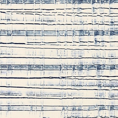 Scalamandre Wallcoverings CROSSCURRENT INDIGO & OYSTER