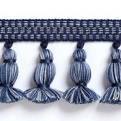 Scalamandre Trim HALSEY ONION FRINGE INDIGO