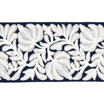 Scalamandre Trim COVENTRY EMBROIDERED TAPE NAVY