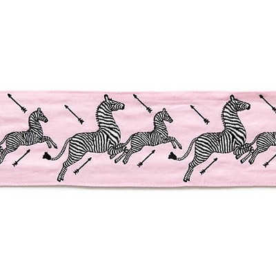 Scalamandre Trim ZEBRAS EMBROIDERED TAPE PEONY