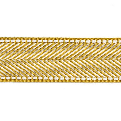 MONTAUK HERRINGBONE TAPE BRASS Scalamandre Trim MONTAUK HERRINGBONE TAPE BRASS