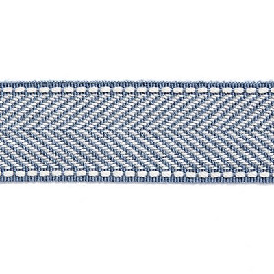 Scalamandre Trim MONTAUK HERRINGBONE TAPE DUSK BLUE