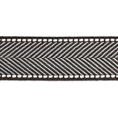 Scalamandre Trim MONTAUK HERRINGBONE TAPE CHARCOAL