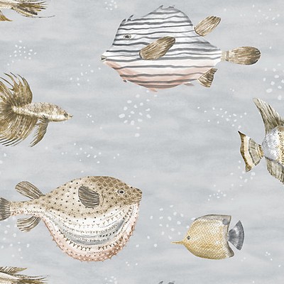 Scalamandre Wallcoverings OCEANNA COOL RIVER