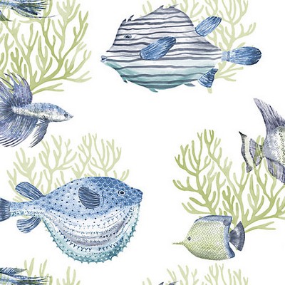 Scalamandre Wallcoverings OCEANNA WINTER REEF