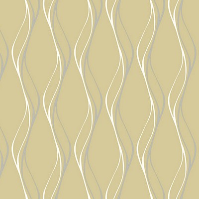 Scalamandre Wallcoverings MUSE METALLICS ON CREAM