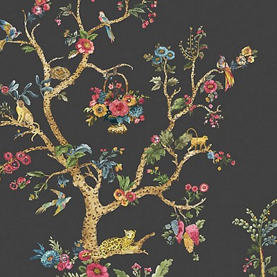 Scalamandre Wallcoverings ANTHOLOGY TREE OF LIFE - MURAL ONYX