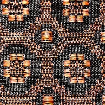 Old World Weavers HOLSTEIN HORSEHAIR RUST / BLACK