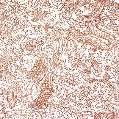 Scalamandre Wallcoverings HORIMONO ORANGE