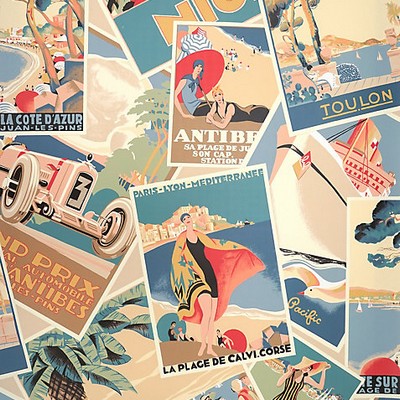 Grey Watkins COTE DAZUR II BLUE / ROSE