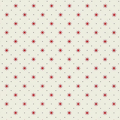 Scalamandre Wallcoverings TRIXIE RED & BLACK ON WHITE