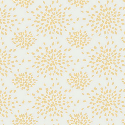 Scalamandre Wallcoverings FIREWORKS YELLOW ON WHITE