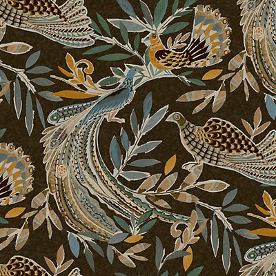 Scalamandre Wallcoverings PARAISO SLATE GRAY