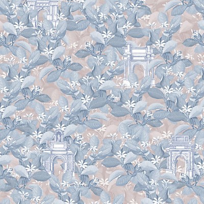 Scalamandre Wallcoverings MEDITERRANEO - MURAL SMOKY AZURITE