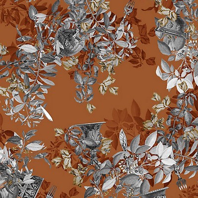 Scalamandre Wallcoverings PRIMAVERA ROMANA - MURAL BRICK SHADOW