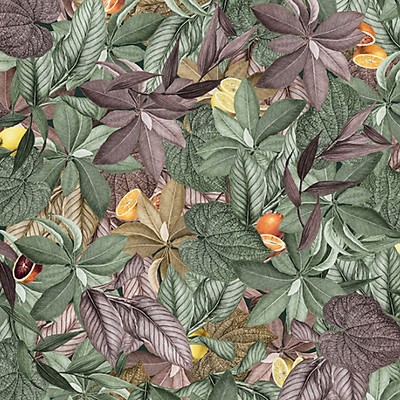 Scalamandre Wallcoverings AMALFI - MURAL VIRIDIAN ORANGE