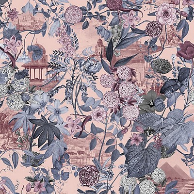 NOTTI DORIENTE - MURAL BLUSH Scalamandre Wallcoverings NOTTI DORIENTE - MURAL BLUSH