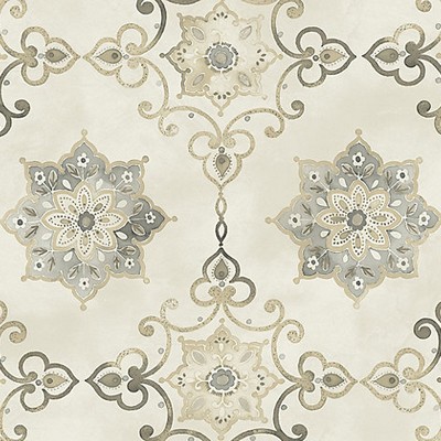Scalamandre Wallcoverings ISOLDE SILVER