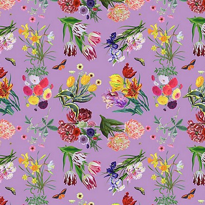 Scalamandre Wallcoverings FLORA & FAUNA ORCHID